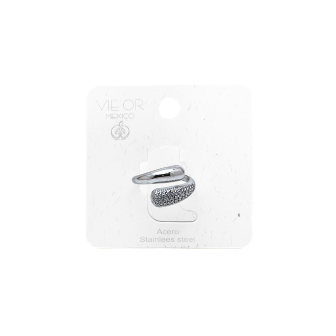 ANILLO ZO15438R PLATEADO ACERO INOXIDABLE A41