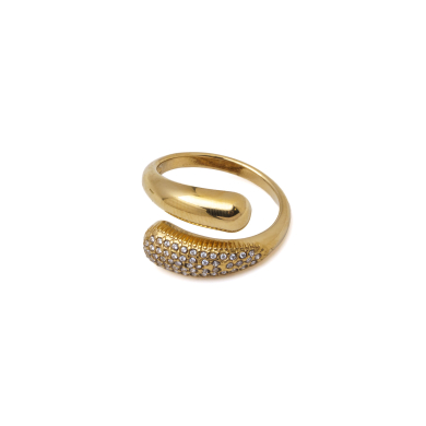 ANILLO ZO15438R DORADO ACERO INOXIDABLE