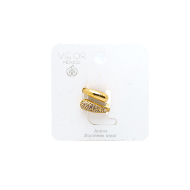 ANILLO ZO15438R DORADO ACERO INOXIDABLE A41
