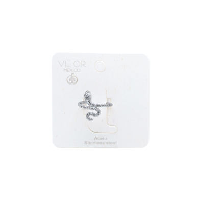 ANILLO ZO15920R PLATEADO ACERO INOXIDABLE A45
