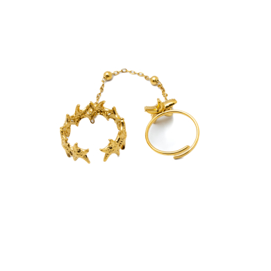ANILLO ZO15912R DORADO ACERO INOXIDABLE 2A12