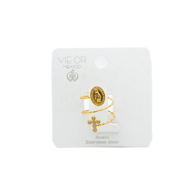 ANILLO ZO15922R DORADO ACERO INOXIDABLE A35