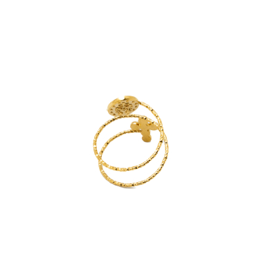 ANILLO ZO15922R DORADO ACERO INOXIDABLE A35