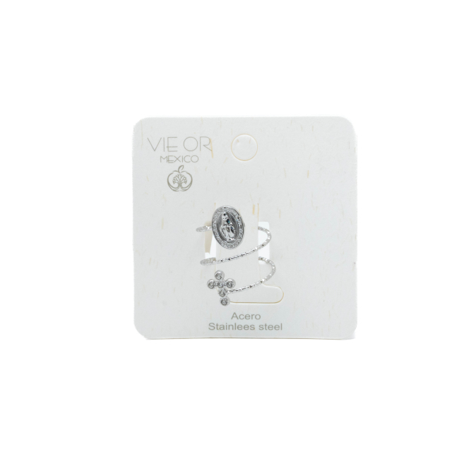 ANILLO ZO15922R PLATEADO ACERO INOXIDABLE A35