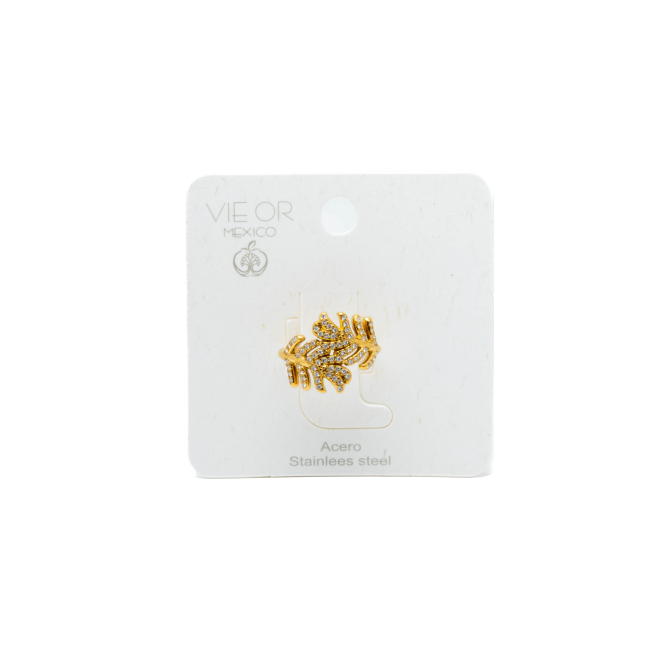 ANILLO ZO15407R DORADO ACERO INOXIDABLE A34