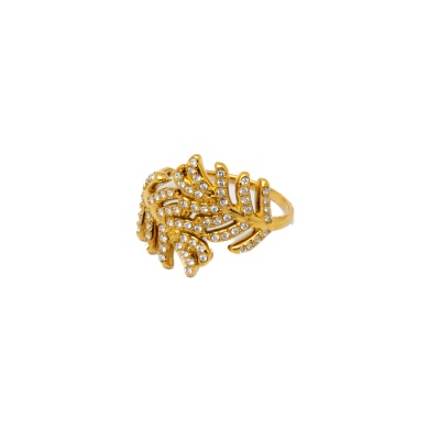 ANILLO ZO15407R DORADO ACERO INOXIDABLE