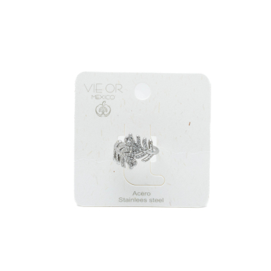 ANILLO ZO15407R PLATEADO ACERO INOXIDABLE A34