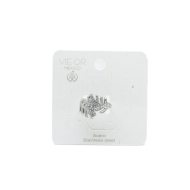 ANILLO ZO15407R PLATEADO ACERO INOXIDABLE A34