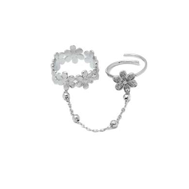 ANILLO ZO15914R PLATEADO ACERO INOXIDABLE