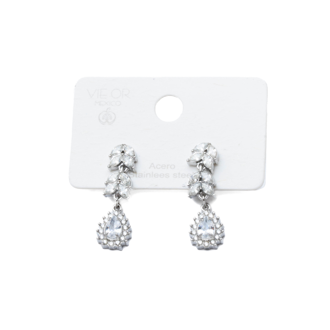 ARETES ZO15472E PLATEADO ACERO INOXIDABLE G31