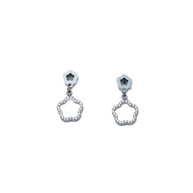 ARETES ZO14863E PLATEADO ACERO INOXIDABLE G33