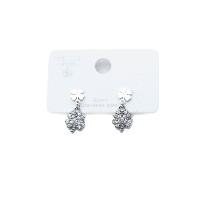 ARETES ZO14862E PLATEADO ACERO INOXIDABLE G33