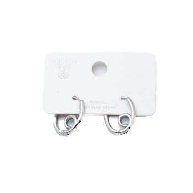 ARETES ZO14935E PLATEADO ACERO INOXIDABLE G31