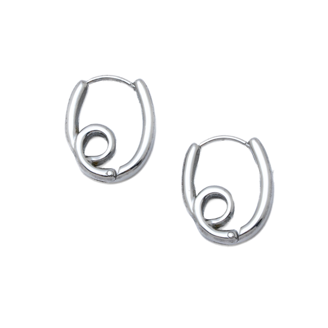 ARETES ZO14935E PLATEADO ACERO INOXIDABLE G31