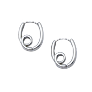 ARETES ZO14935E PLATEADO ACERO INOXIDABLE G31