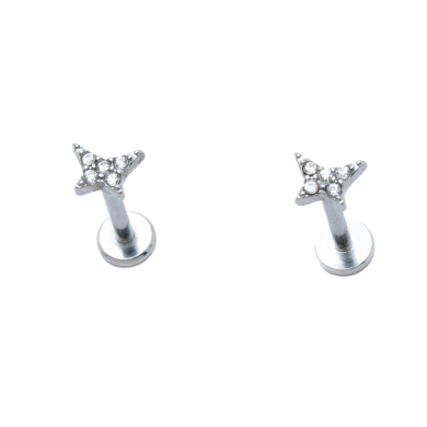 ARETES ZO13797E PLATEADO ACERO INOXIDABLE F110