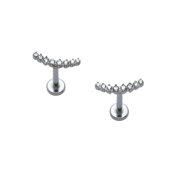ARETES ZO13792E PLATEADO ACERO INOXIDABLE F19