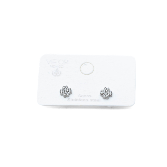 ARETES ZO15614E PLATEADO ACERO INOXIDABLE F110