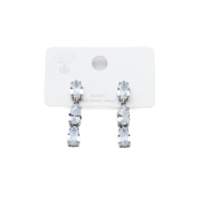ARETES ZO15964E PLATEADO ACERO INOXIDABLE G34