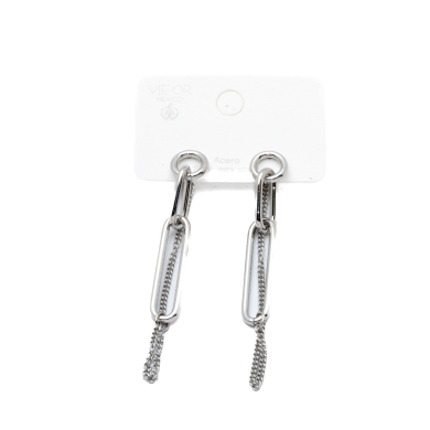 ARETES ZO14077E PLATEADO ACERO INOXIDABLE G53