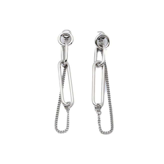 ARETES ZO14077E PLATEADO ACERO INOXIDABLE G53