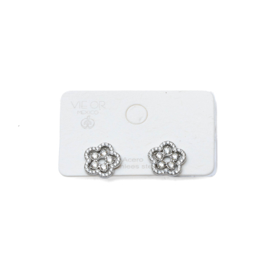 ARETES ZO15919E PLATEADO ACERO INOXIDABLE G21