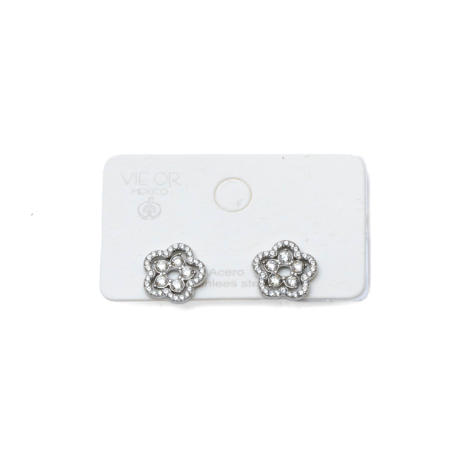ARETES ZO15919E PLATEADO ACERO INOXIDABLE G21