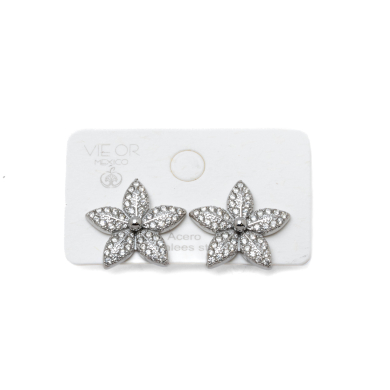 ARETES ZO15395E PLATEADO ACERO INOXIDABLE G43