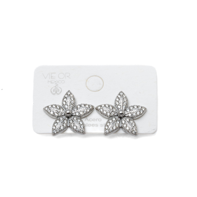 ARETES ZO15395E PLATEADO ACERO INOXIDABLE G43