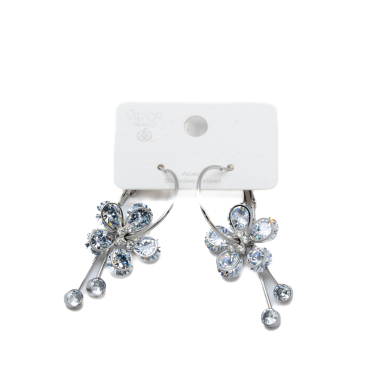 ARETES ZO12375E PLATEADO ACERO INOXIDABLE F21