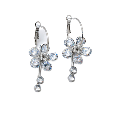 ARETES ZO12375E PLATEADO ACERO INOXIDABLE F21