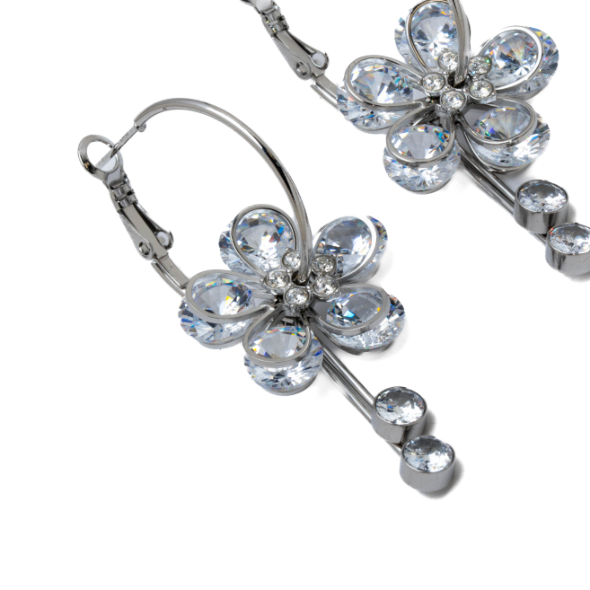 ARETES ZO12375E PLATEADO ACERO INOXIDABLE F21