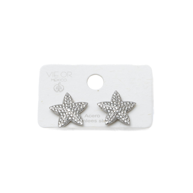ARETES ZO15411E PLATEADO ACERO INOXIDABLE G31