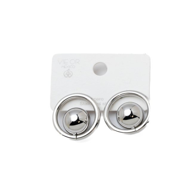 ARETES ZO10323E PLATEADO ACERO INOXIDABLE G44