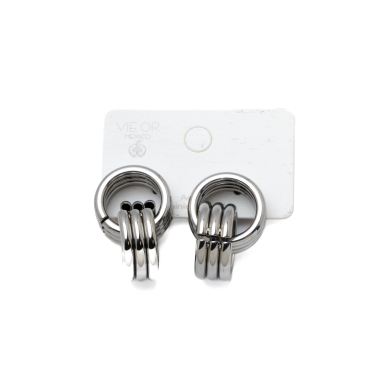 ARETES ZO10325E PLATEADO ACERO INOXIDABLE G38