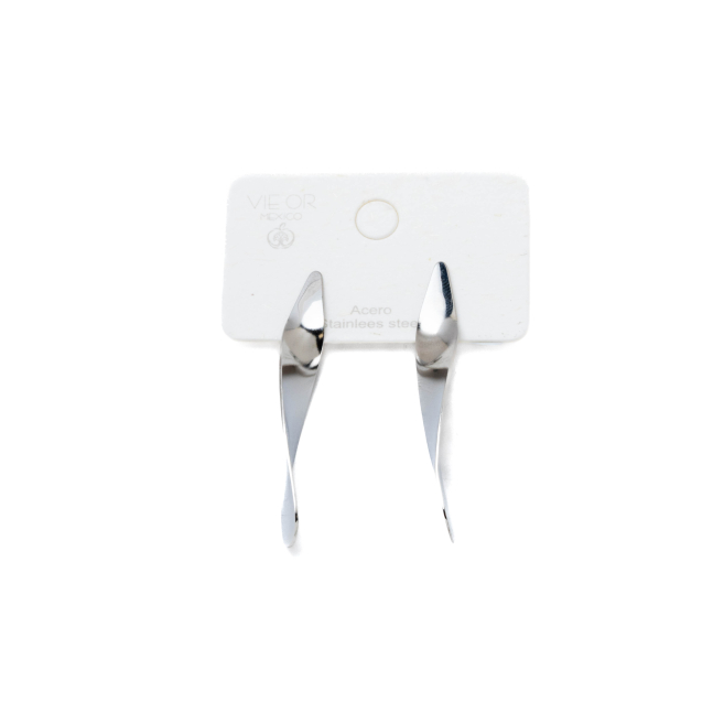 ARETES ZO9789E PLATEADO ACERO INOXIDABLE G57