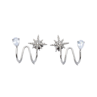 ARETES ZO15907E PLATEADO ACERO INOXIDABLE G31