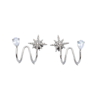 ARETES ZO15907E PLATEADO ACERO INOXIDABLE G31