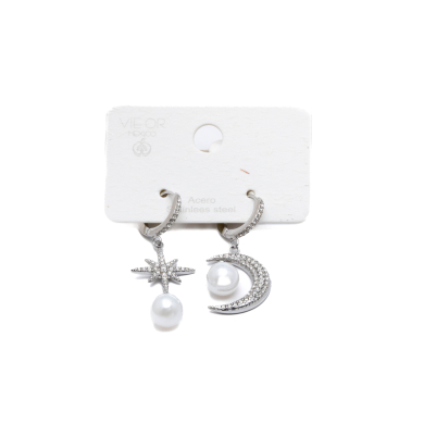 ARETES ZO11540E PLATEADO ACERO INOXIDABLE G46