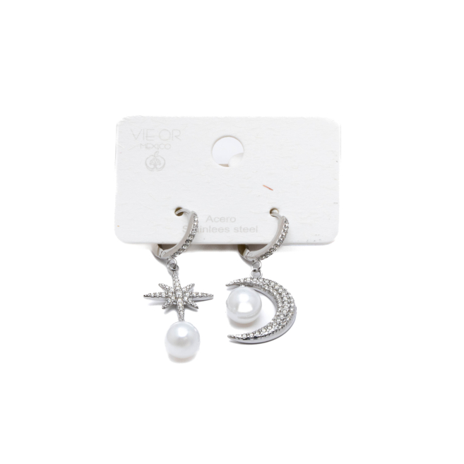 ARETES ZO11540E PLATEADO ACERO INOXIDABLE G46