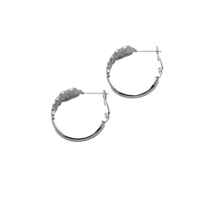 ARETES ZO15902E PLATEADO ACERO INOXIDABLE F27