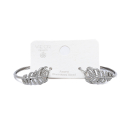 ARETES ZO15902E PLATEADO ACERO INOXIDABLE F27