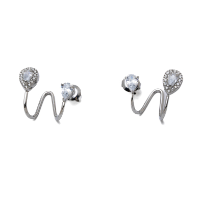 ARETES ZO15908E PLATEADO ACERO INOXIDABLE G31