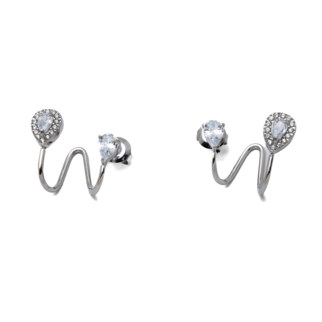 ARETES ZO15908E PLATEADO ACERO INOXIDABLE G31
