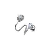 ARETES ZO15908E PLATEADO ACERO INOXIDABLE G31