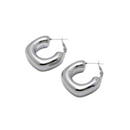 ARETES ZO13985E PLATEADO ACERO INOXIDABLE F49