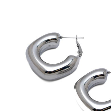 ARETES ZO13985E PLATEADO ACERO INOXIDABLE F49