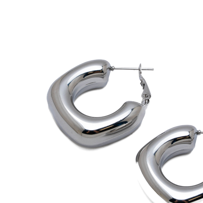 ARETES ZO13985E PLATEADO ACERO INOXIDABLE F49