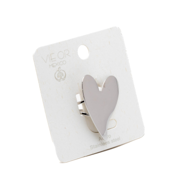 ANILLO ZO14971R PLATEADO ACERO INOXIDABLE 2A54