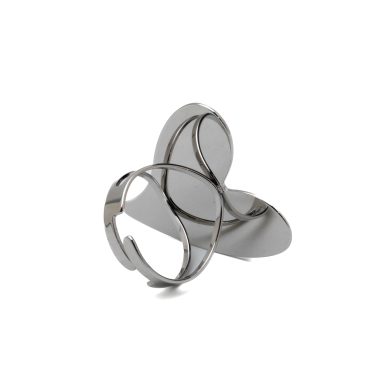 ANILLO ZO14971R PLATEADO ACERO INOXIDABLE 2A54